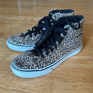 Vans Leopard High Top Shoes